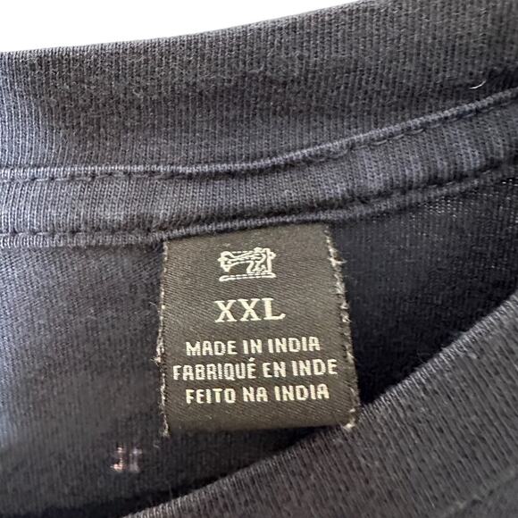 Scotch & Soda blue printed cotton tshirt size XXL - Picture 2 of 6